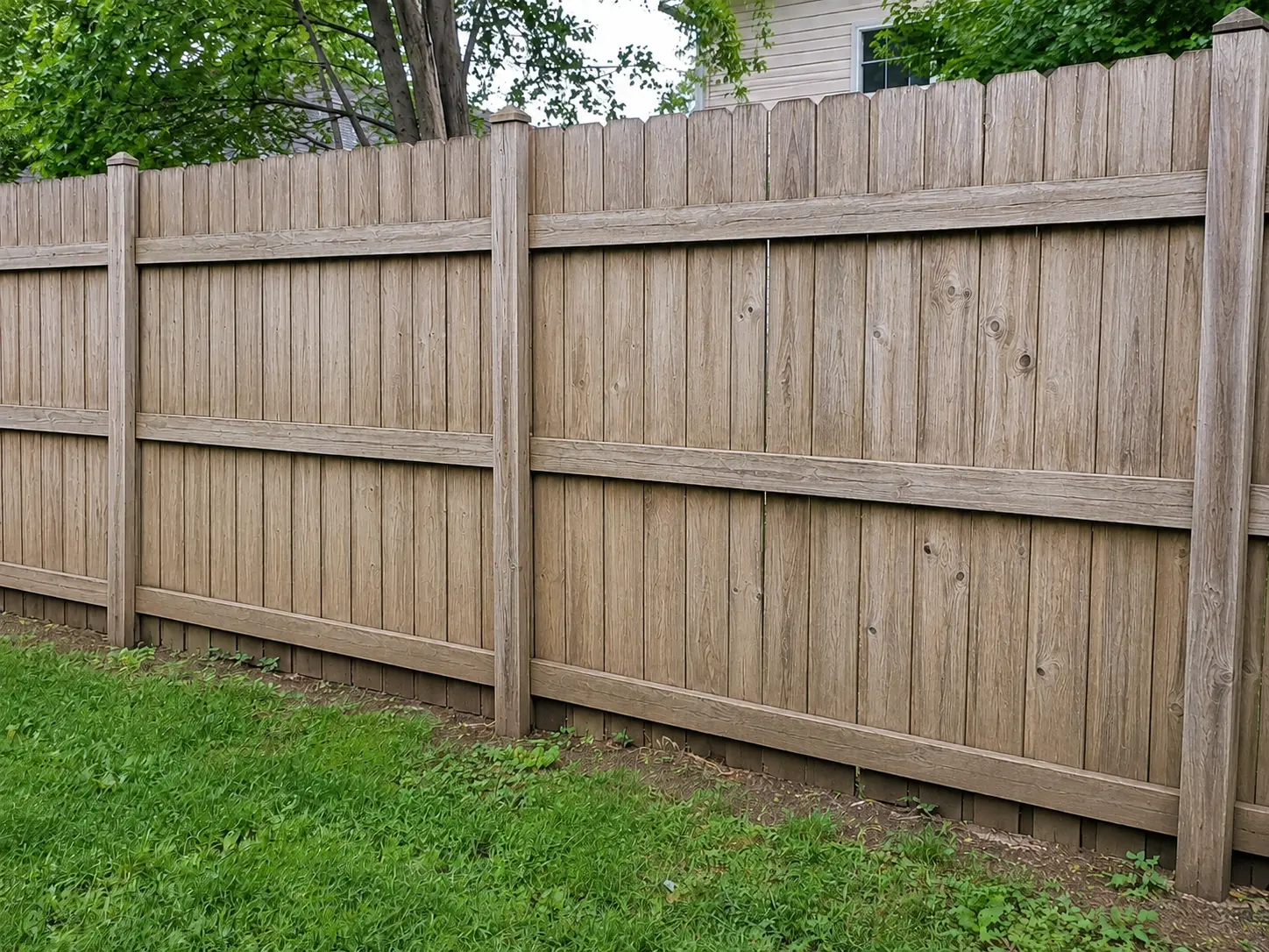 Fence Washing after cleaning